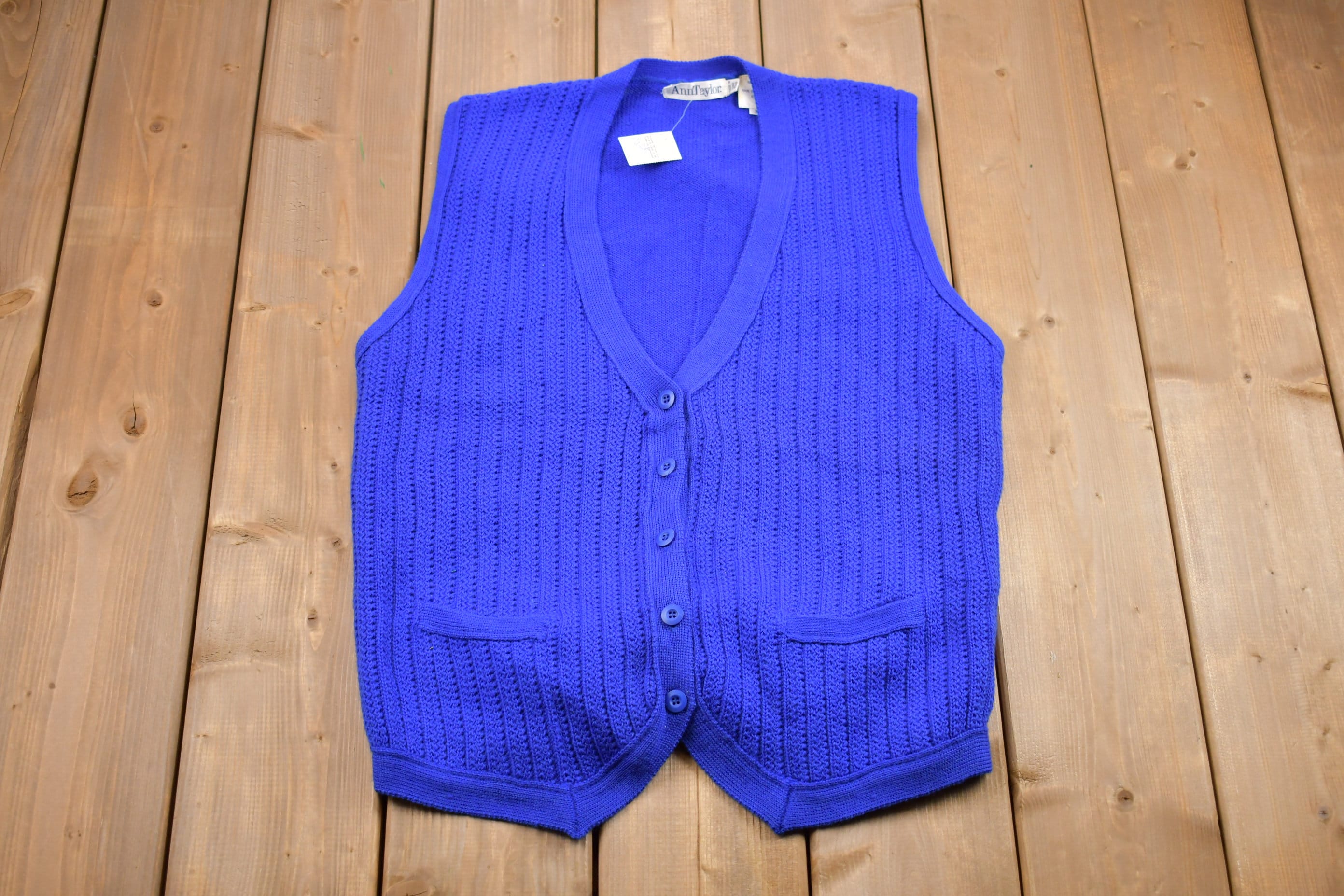Vintage 1990s Ann Taylor Knitted Sweater Vest