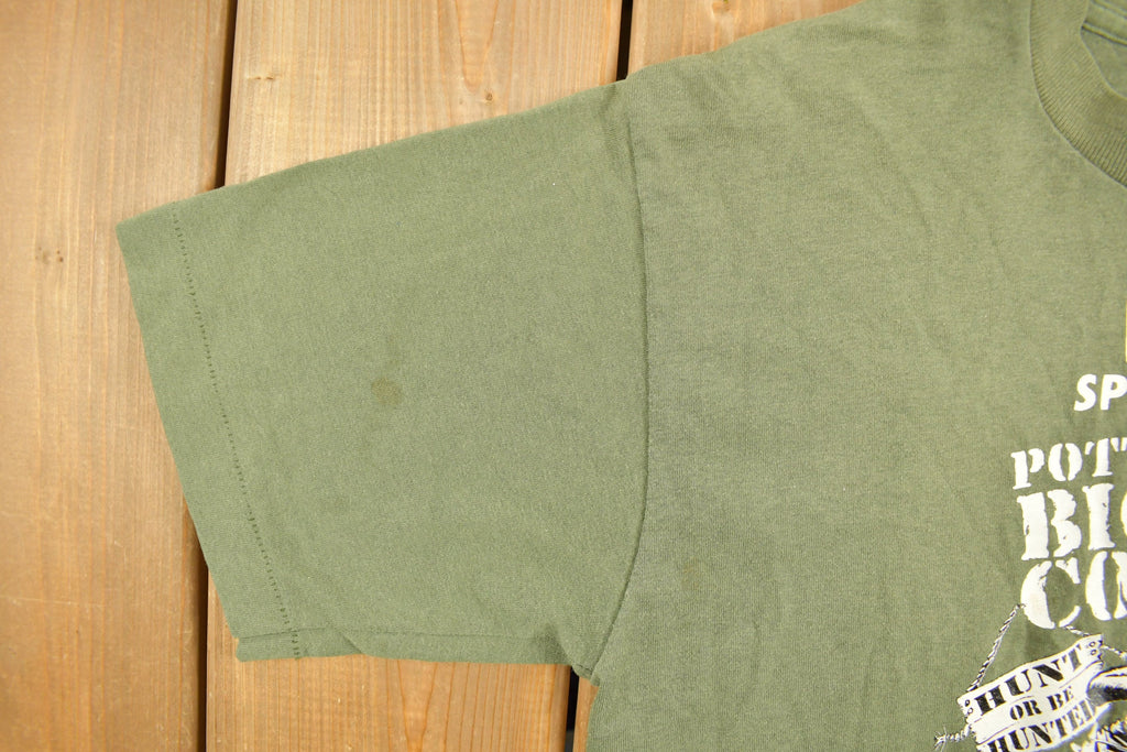Vintage 1990s Buck Hunting Galeton PA Graphic T-Shirt Streetwear