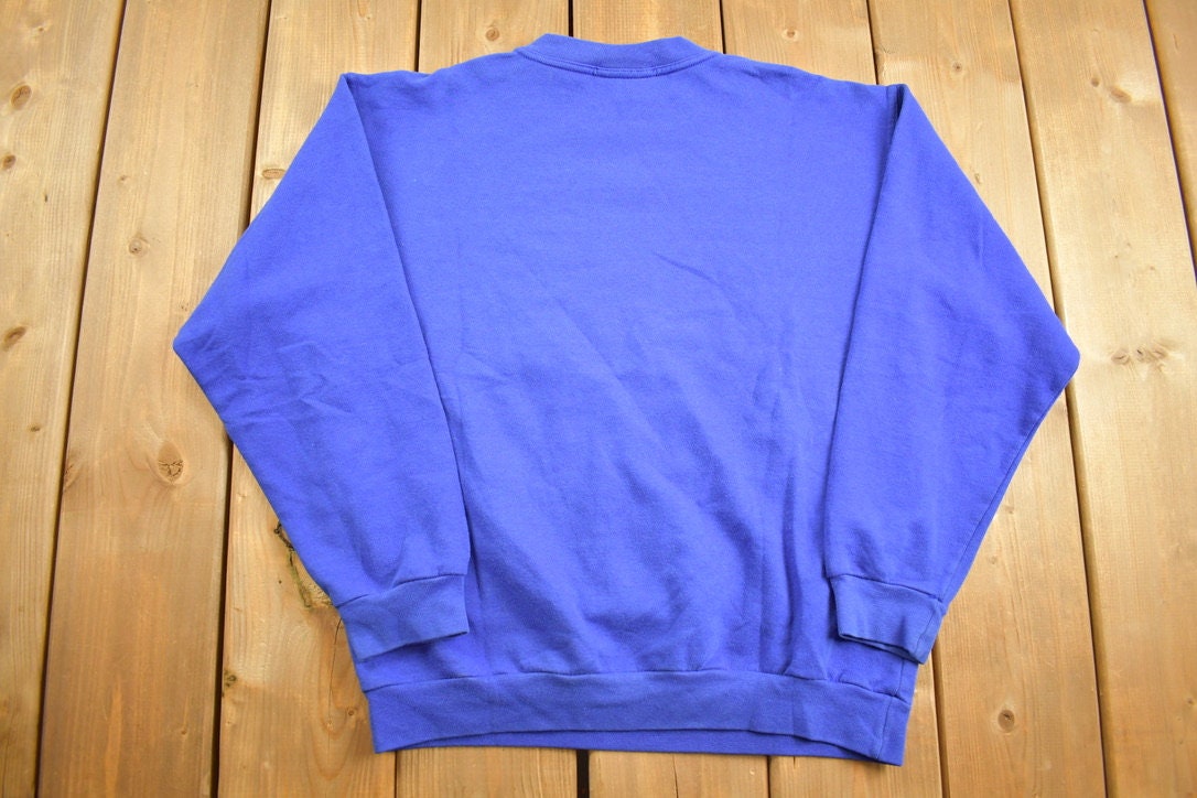 Vintage 1990s Soccer Theme Graphic Northern Getaway Crewneck Sweatshirt