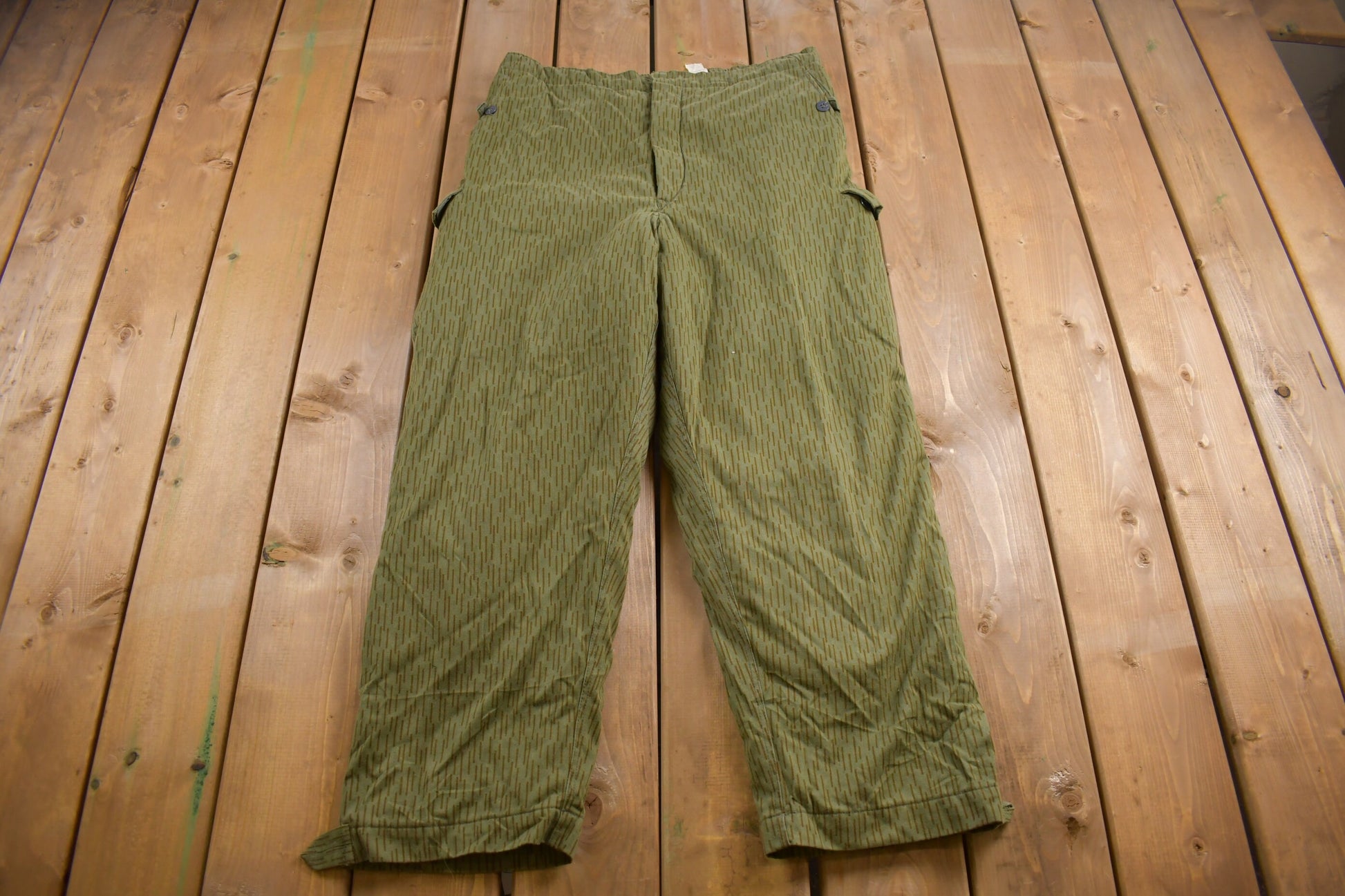 True Vintage 1970s Military Heavyweight Thermal Cargo Pocket Pants 36 x 28