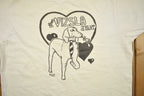 Vintage 1990's Cute Love Is The Answer Dog T-Shirt / Nature / Cute Animals / Made In USA / Single Stitch / Streetwear / Visla / Romance