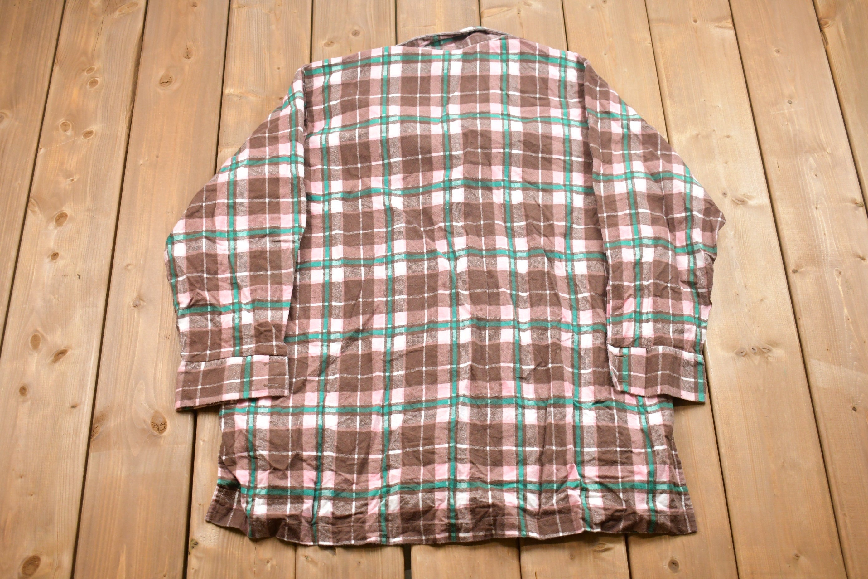 Vintage 1990s Bridge Gate Plaid Button Up Shirt