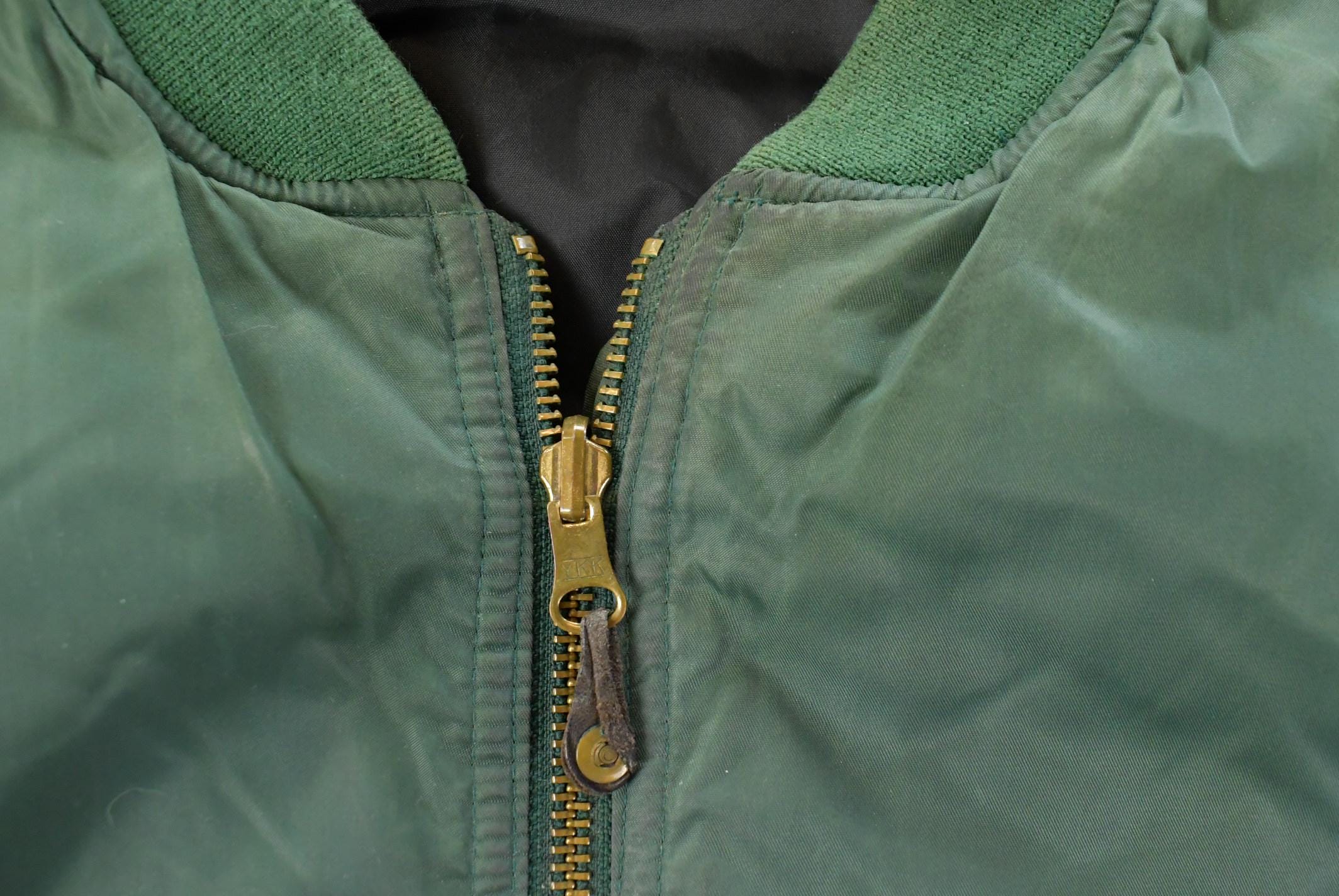 Vintage 1990s North Crest Reversible Bomber Jacket Men's XL