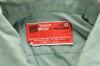 Vintage 1970s Chain Stitched Button Up Uniform T-Shirt  Mr. Meyler  Embroidered  Union Made  Woodbridge School  Distressed  Pocket Tee