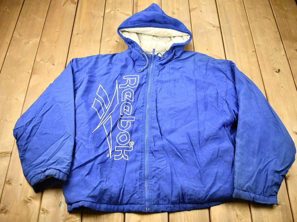 Vintage 1980s Reebok Embroidered Windbreaker Jacket