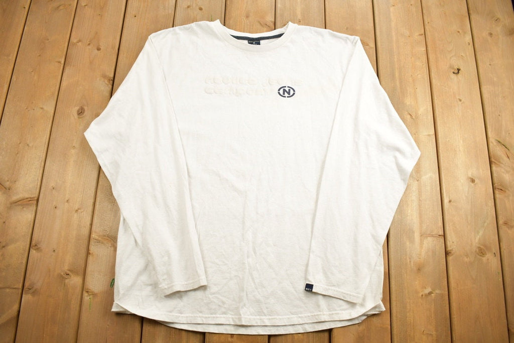 Vintage 1990s Nautica Jean Company Graphic T-Shirt
