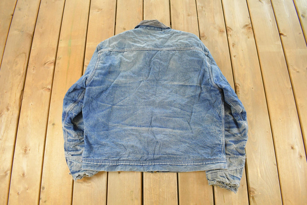 Vintage 1980s Osh Kosh B'Gosh Denim Full Zip Jacket Men's L