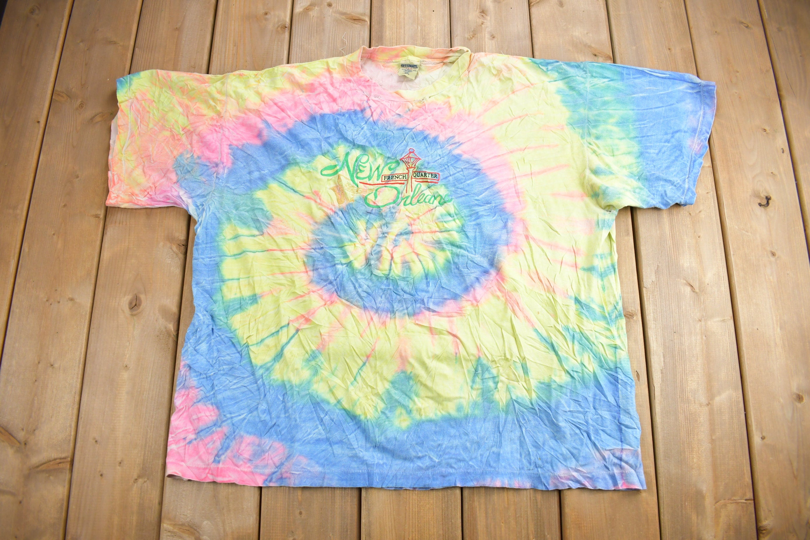 Vintage 1990s New Orleans French Quarter Souvenir T Shirt