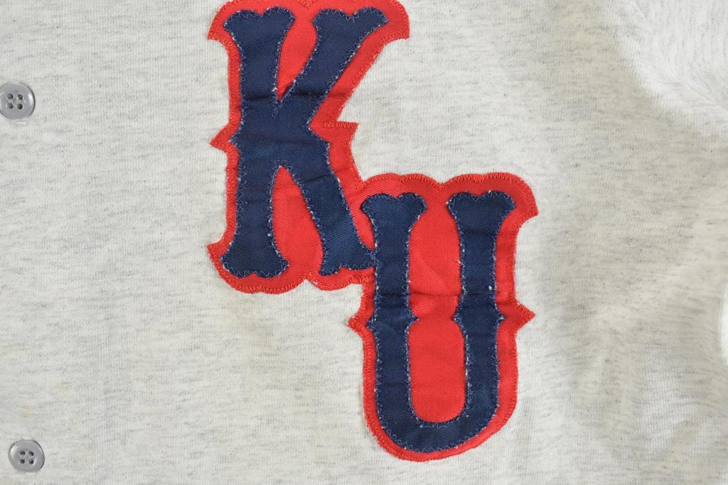 Vintage 1990s Bike KU University Collegiate Baseball Button Up T-Shirt