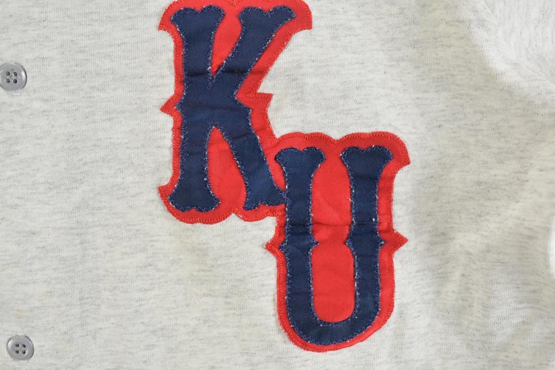 Vintage 1990s Bike KU University Collegiate Baseball Button Up T-Shirt