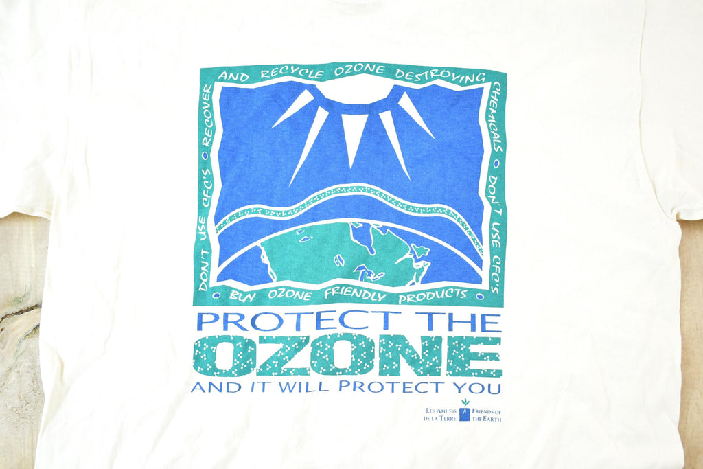 Vintage 1990s Protect The Ozone Souvenir T-Shirt Men's L