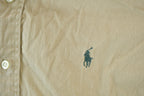 Vintage 90s Polo Ralph Lauren Tan Button Up Shirt