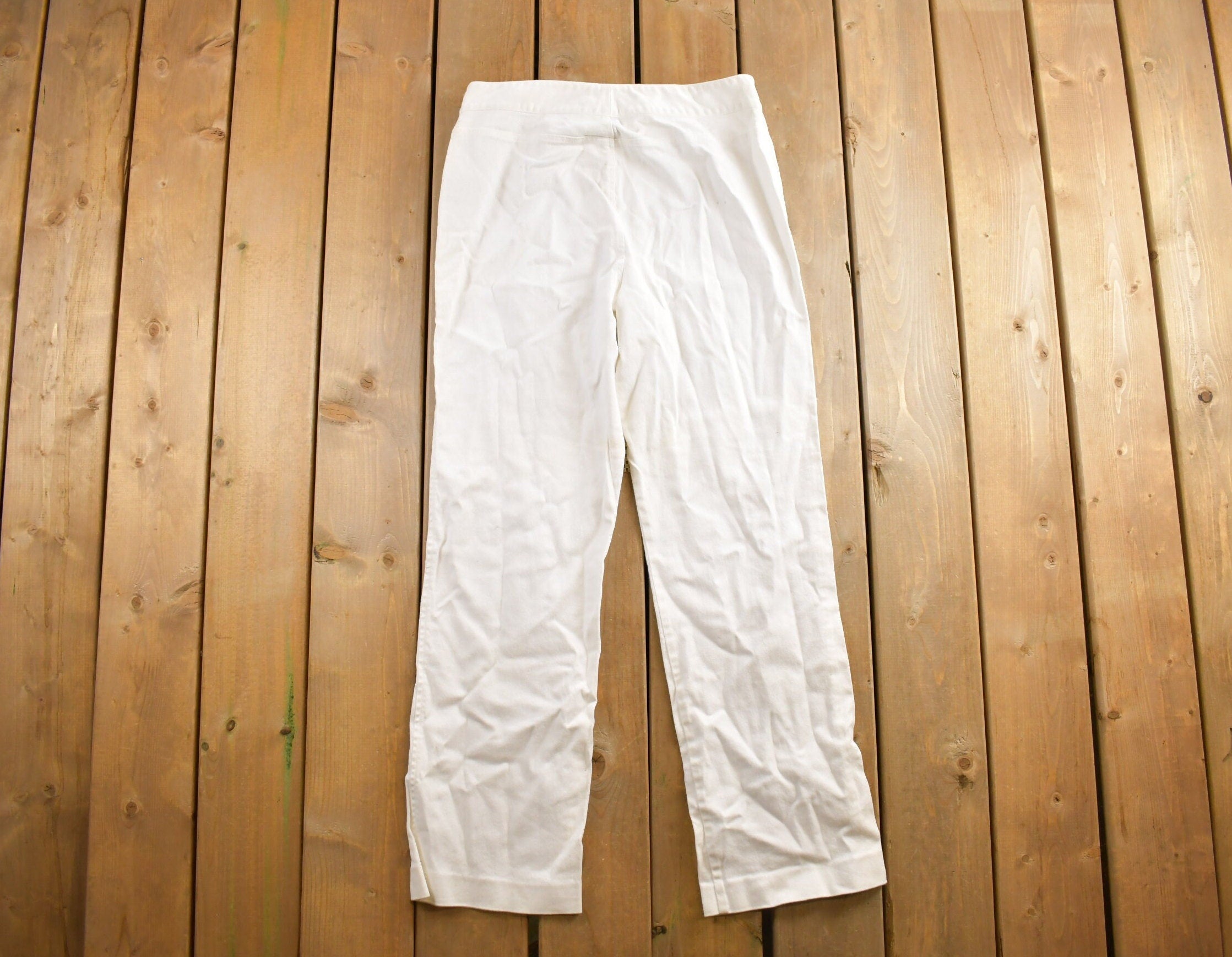 Vintage 1990s Lauren Jeans By Ralph Lauren White Pants Size 30x30