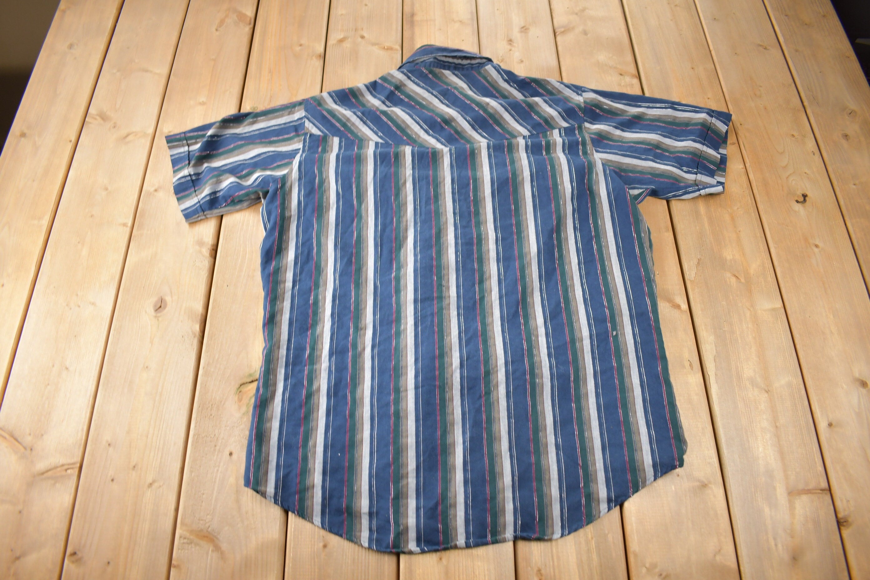 Vintage 1990s Ely Cattleman South Western Style Button Up Rodeo Shirt Size L