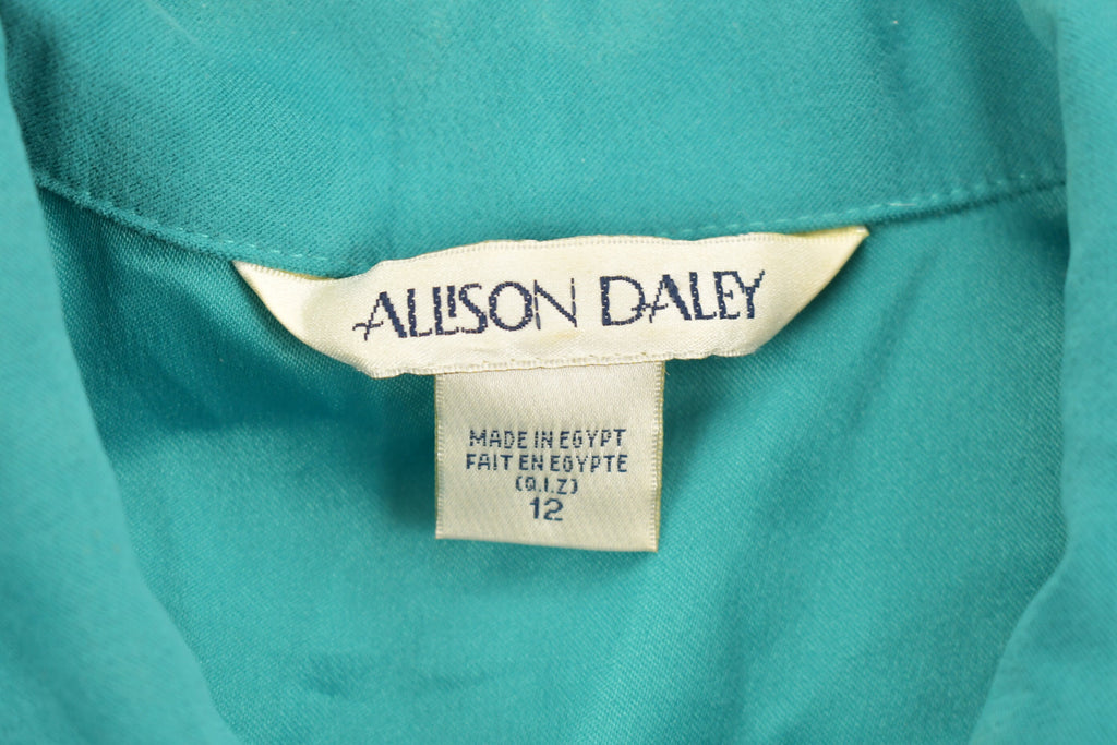 Vintage 1970s Allison Daley Blank Button Up Shirt
