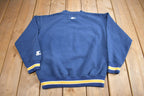 Vintage 1990s University Of Notre Dame Collegiate Starter Crewneck  Embroidered  NCAA Sweatshirt  Sportswear  Americana