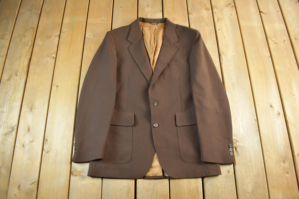 Vintage 1970s Levi's Action Suit Button Up Blazer Jacket Men's 40L