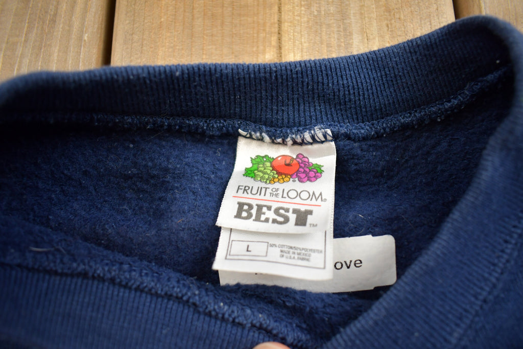 Vintage 1990s Cute Funny Grandpa Style Crewneck Sweater Made In USA