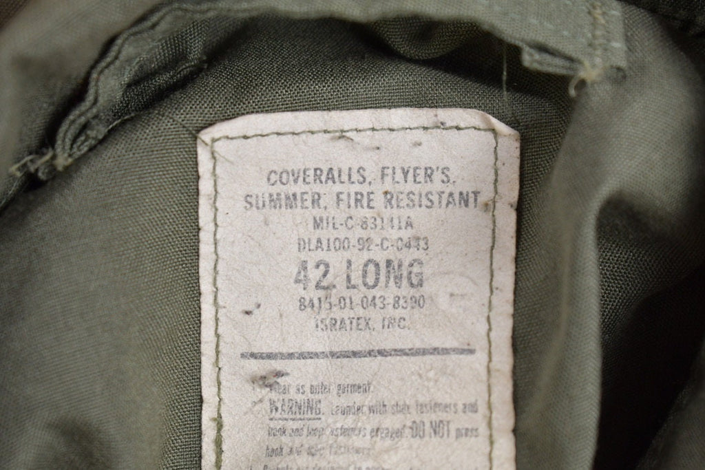 Vintage 1992 Military Flyer Coverall Jumpsuit