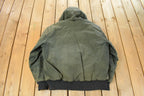Vintage 1990s Big Smith Hooded Jacket Men's Large