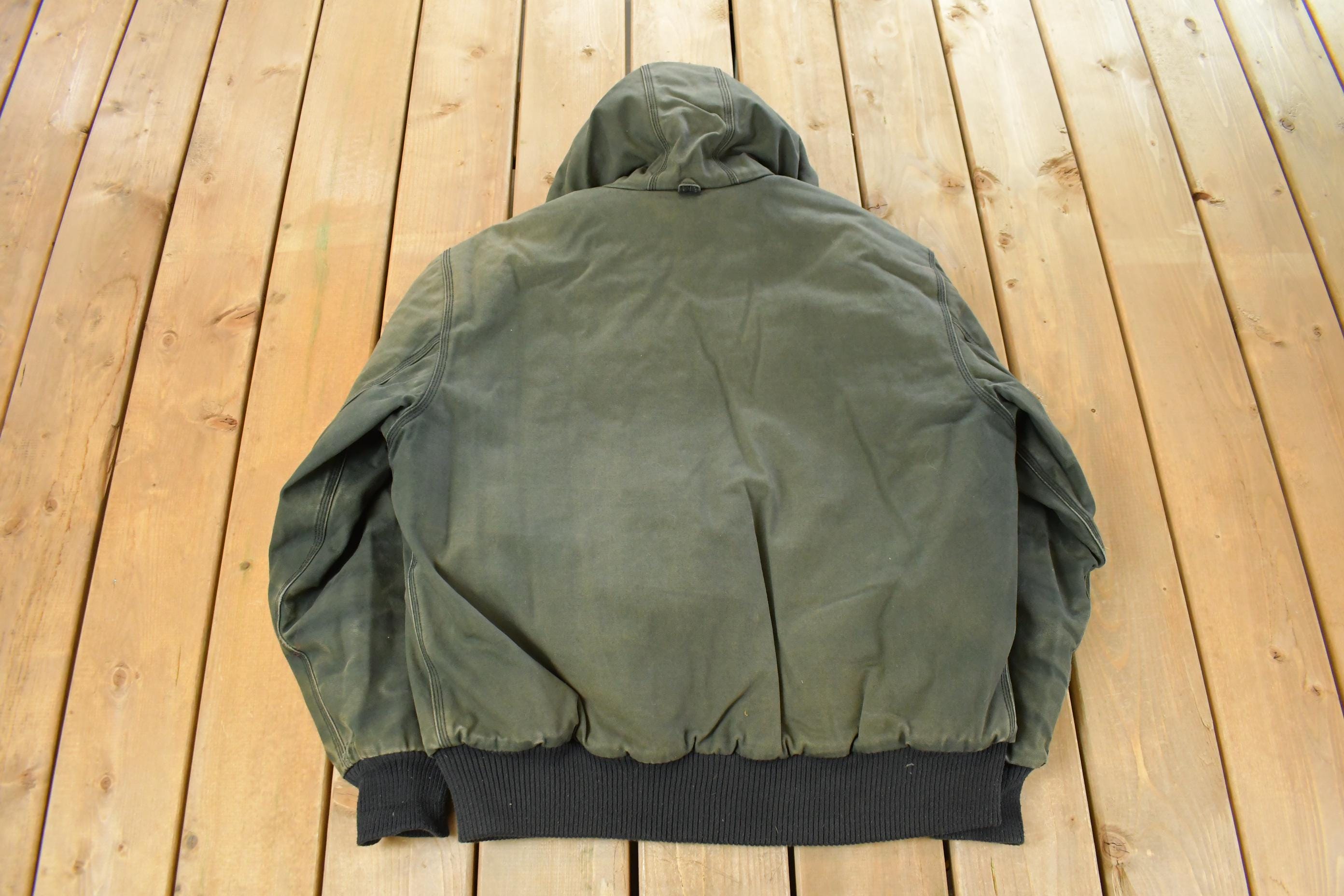 Vintage 1990s Big Smith Hooded Jacket Men's Large /