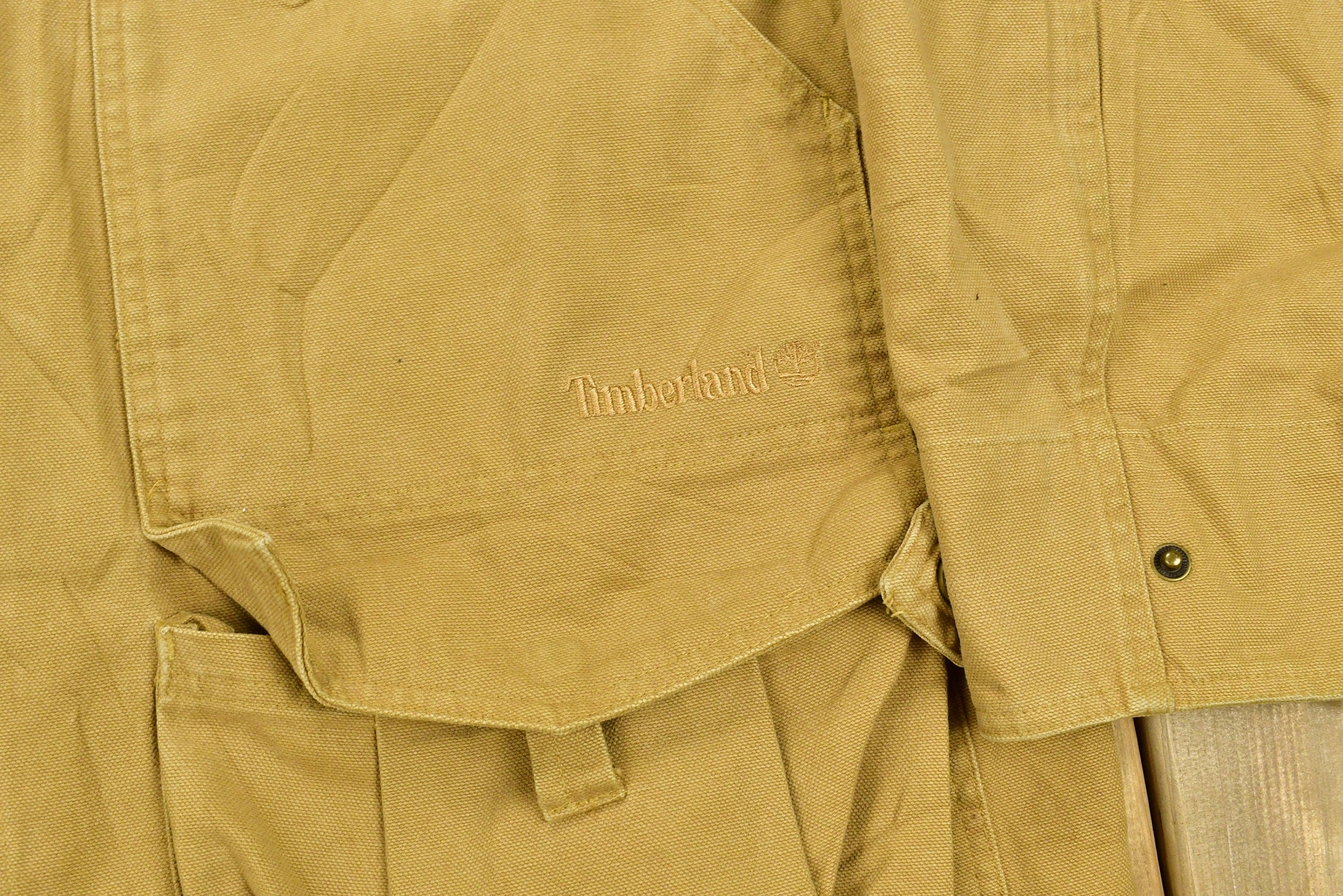Vintage Y2K Timberland Weather Gear Beige Jacket