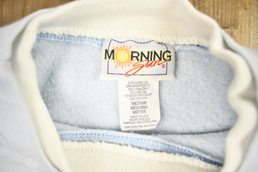Vintage 1990s Morning Sun Cute Snowman Theme Crewneck Sweater