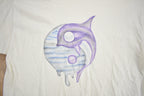 Vintage 1990s Yin Yang Dolphin Graphic T Shirt