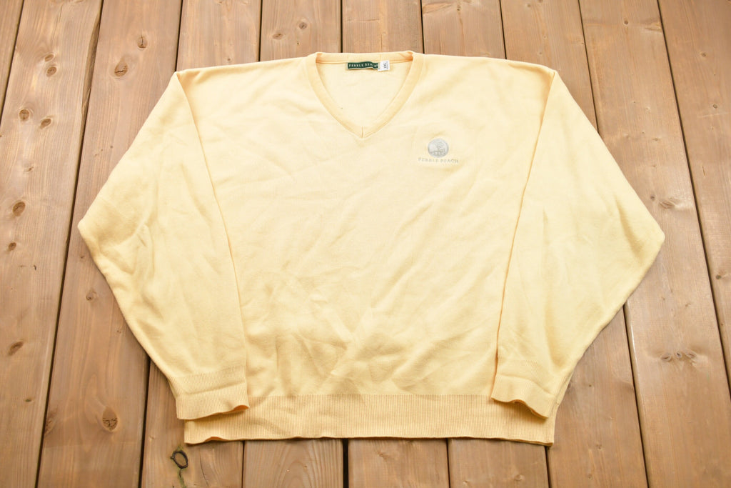 Vintage Knitted Pebble Beach Sweater