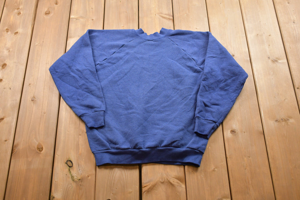 Vintage 1980s Blank Raglan Crewneck Sweatshirt