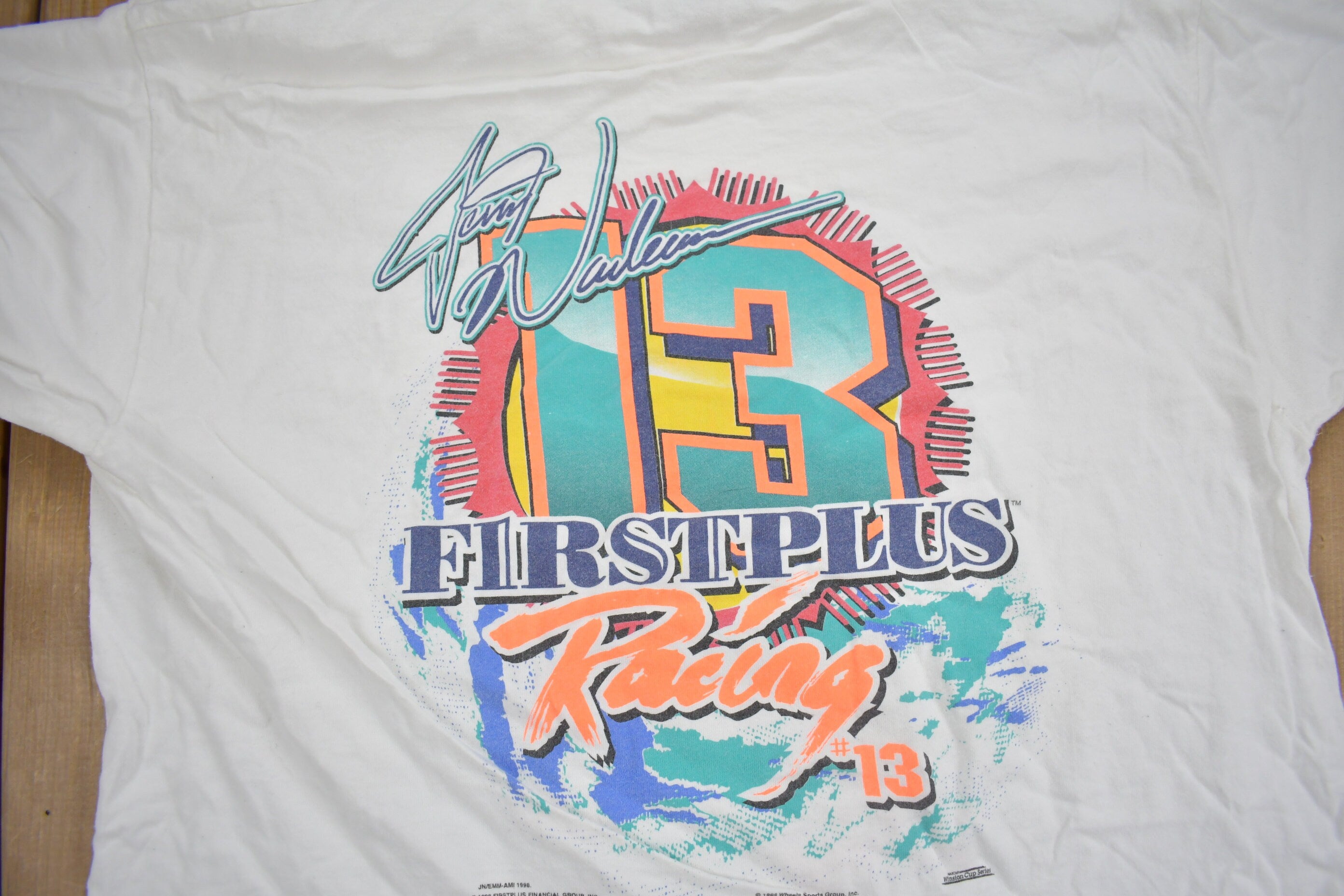 Vintage 1998 First Plus Racing NASCAR T-Shirt