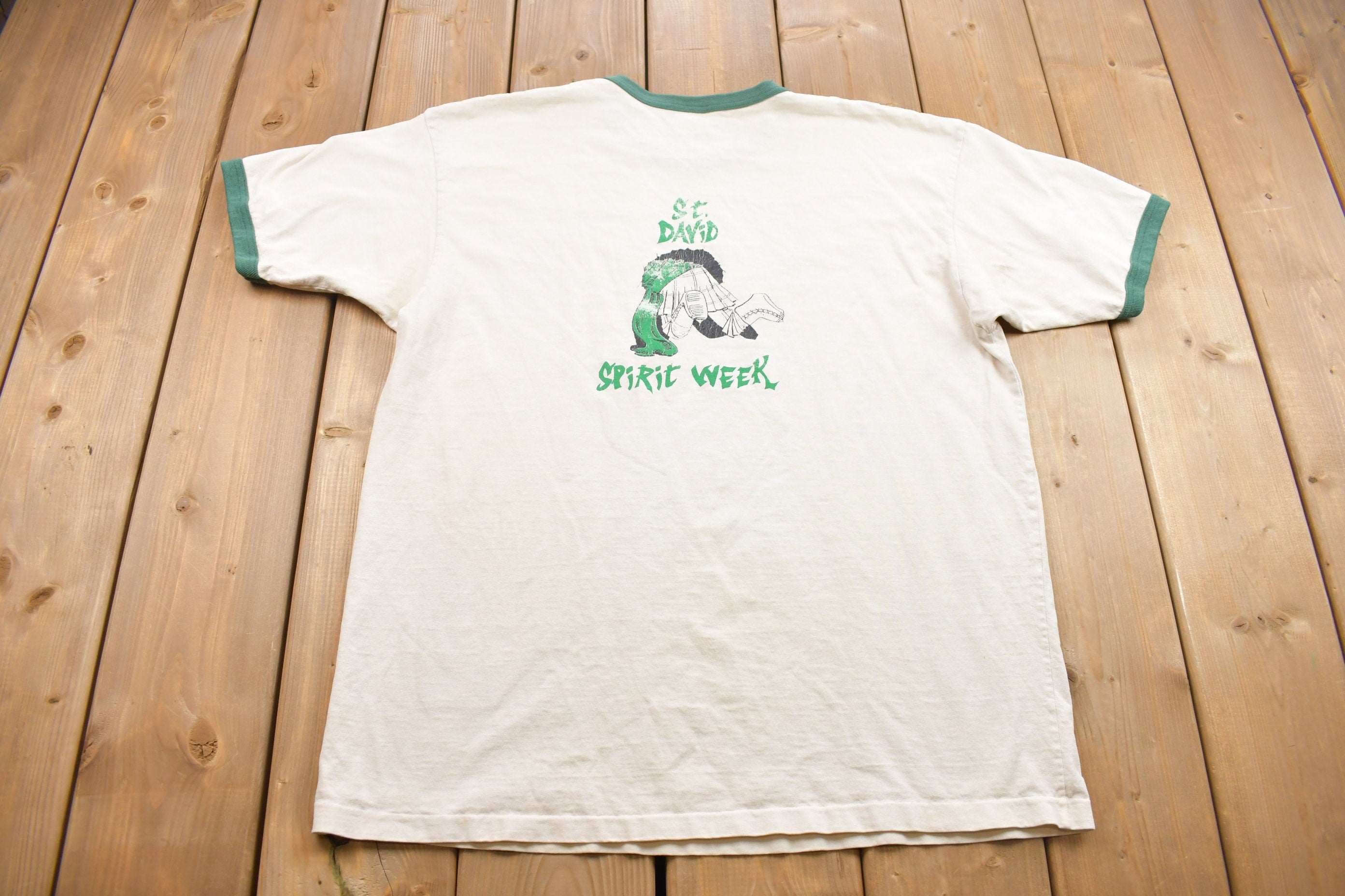 Vintage 1980s St. David Celtic's Spirit Week Graphic T Shirt