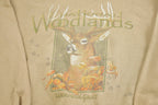 Vintage 1990s National Woodland Deer Graphic Crewneck Sweater
