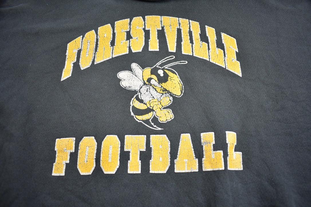 Vintage 1990s Forestville Football Champion Hoodie Made In USA