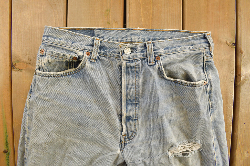 Vintage 1990s Levi's 501 Red Tab Denim Jeans Size 32 x 32.5