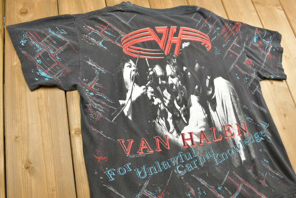 1991 Van Halen Unlawful Carnage All Over Print Tour T-shirt