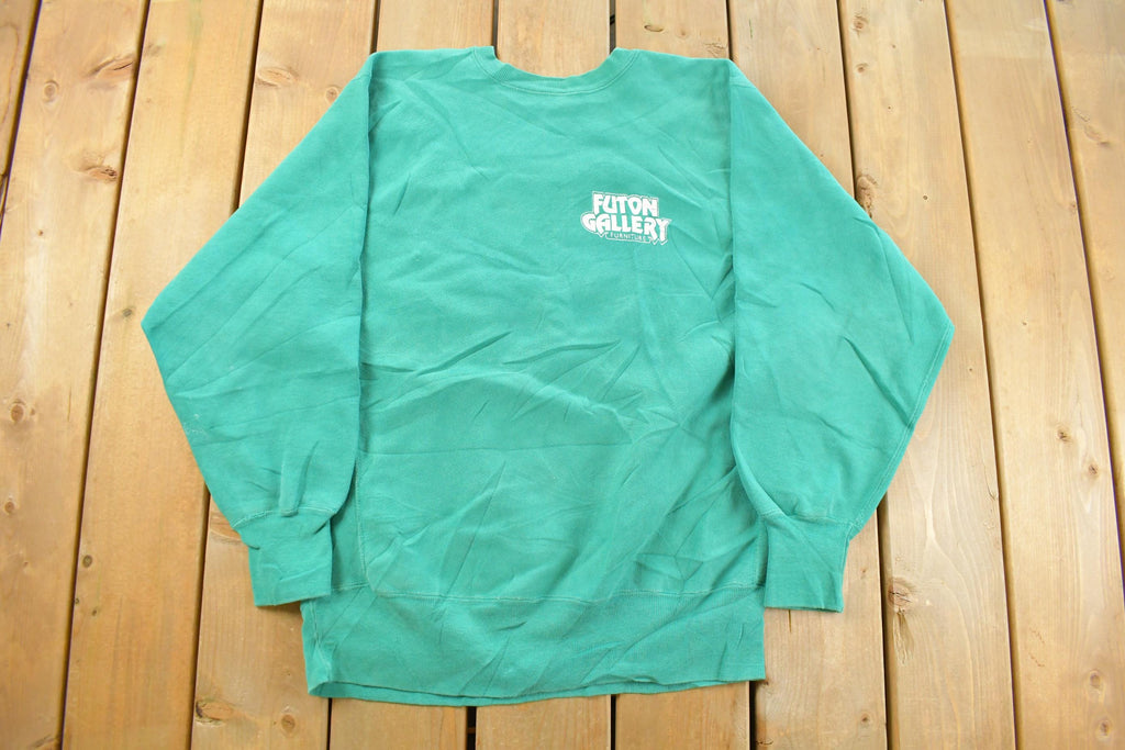 Vintage 1990s Champion Reverse Weave Futon Gallery Crewneck Sweatshirt Men's XL