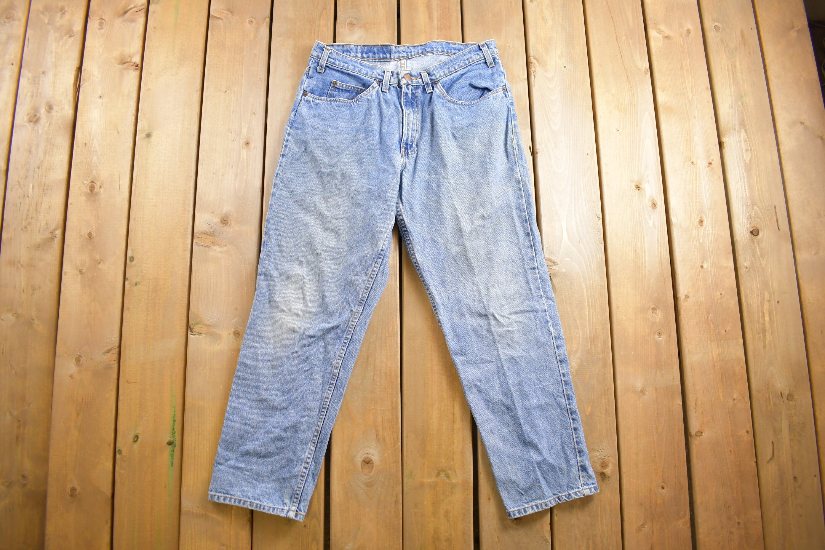 Vintage 1990s Levi's 550 Orange Tab Jeans Size 31 x 28.5