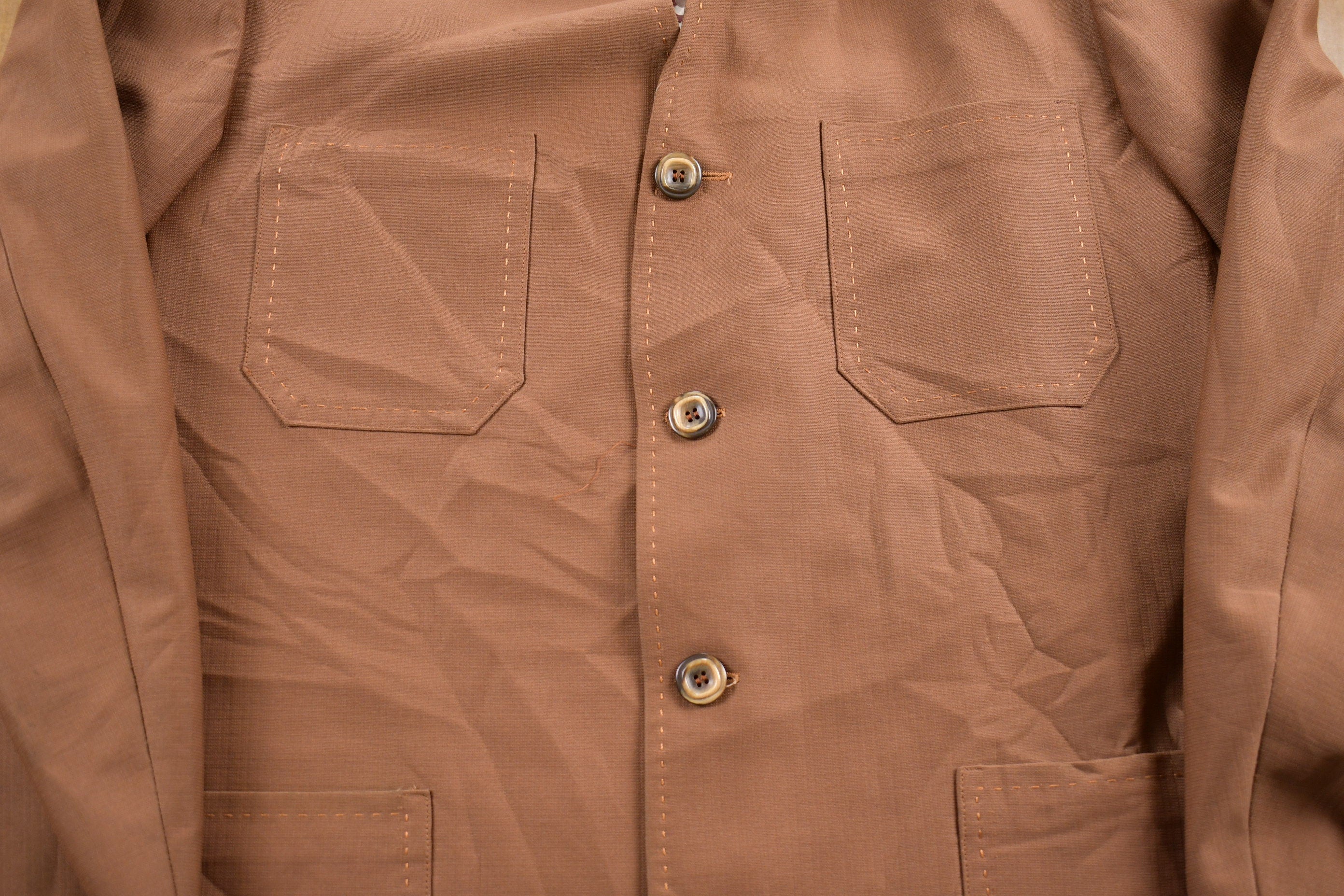 Vintage 1970s Brown Blazer Jacket