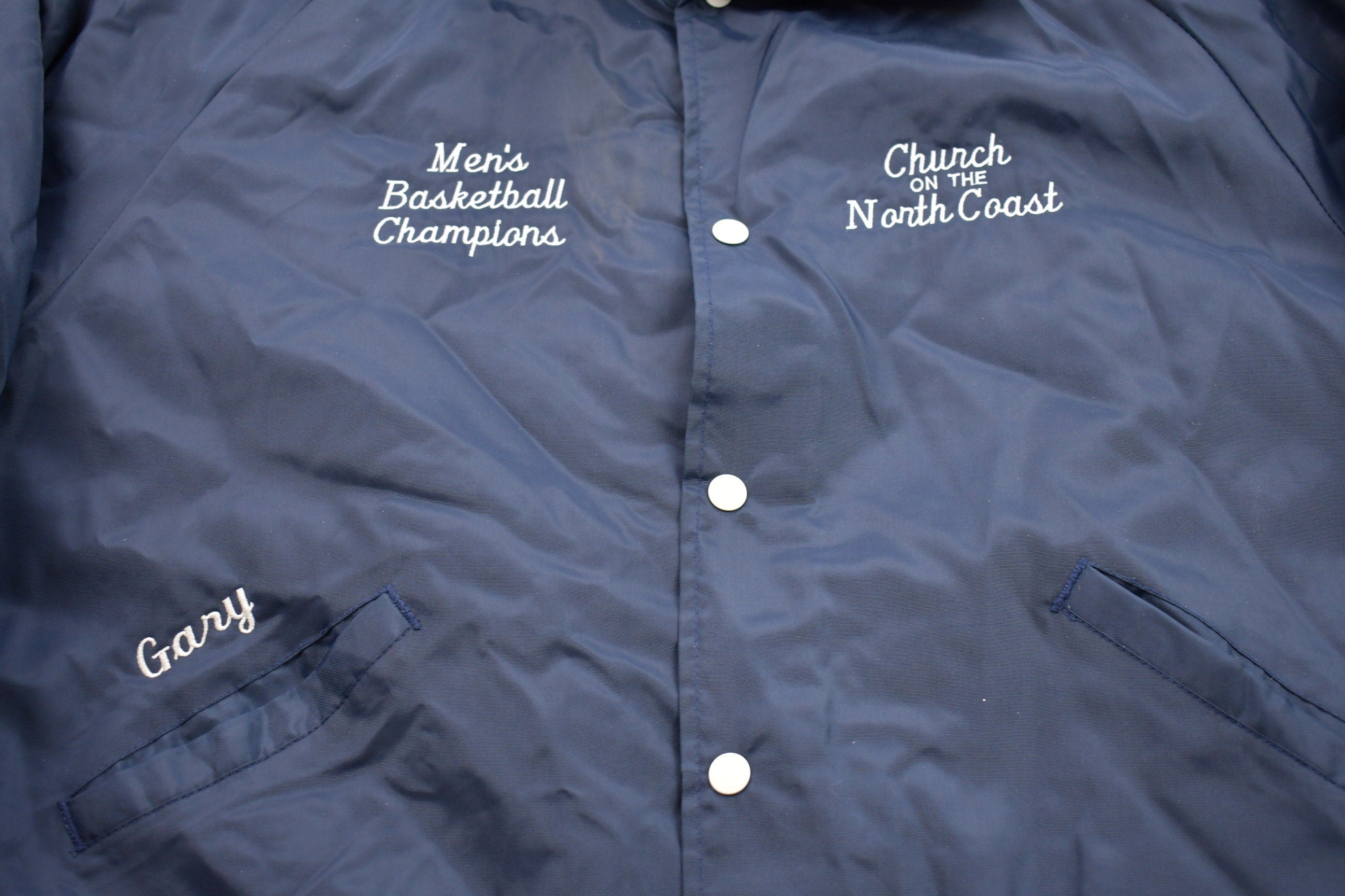 Vintage 1980s Butwin CNC Men's Basketball Bomber Jacket