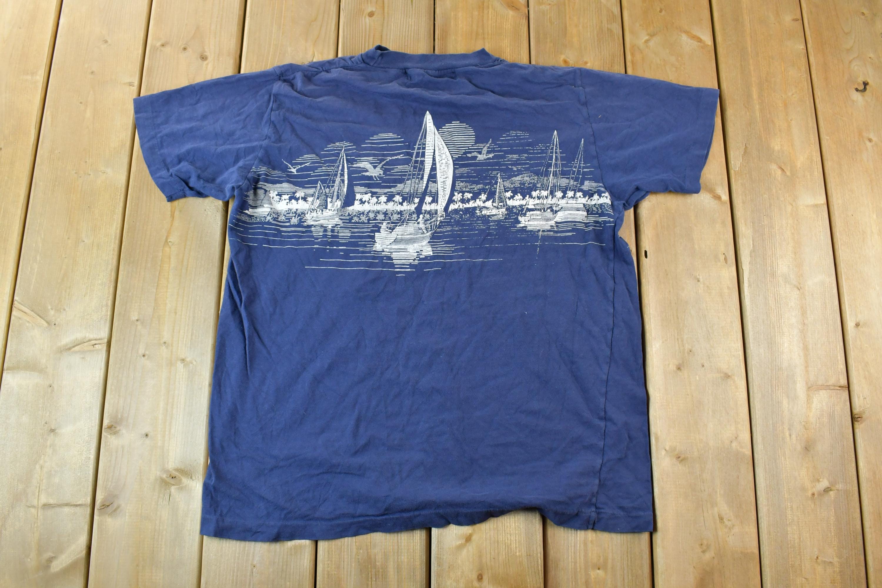 Vintage 1990s Bahamas Yacht Club FAB Souvenir T-Shirt