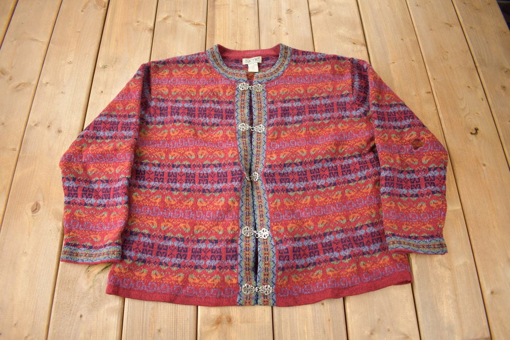 Vintage SKYR Knit Womens Clasp Sweater Size Large