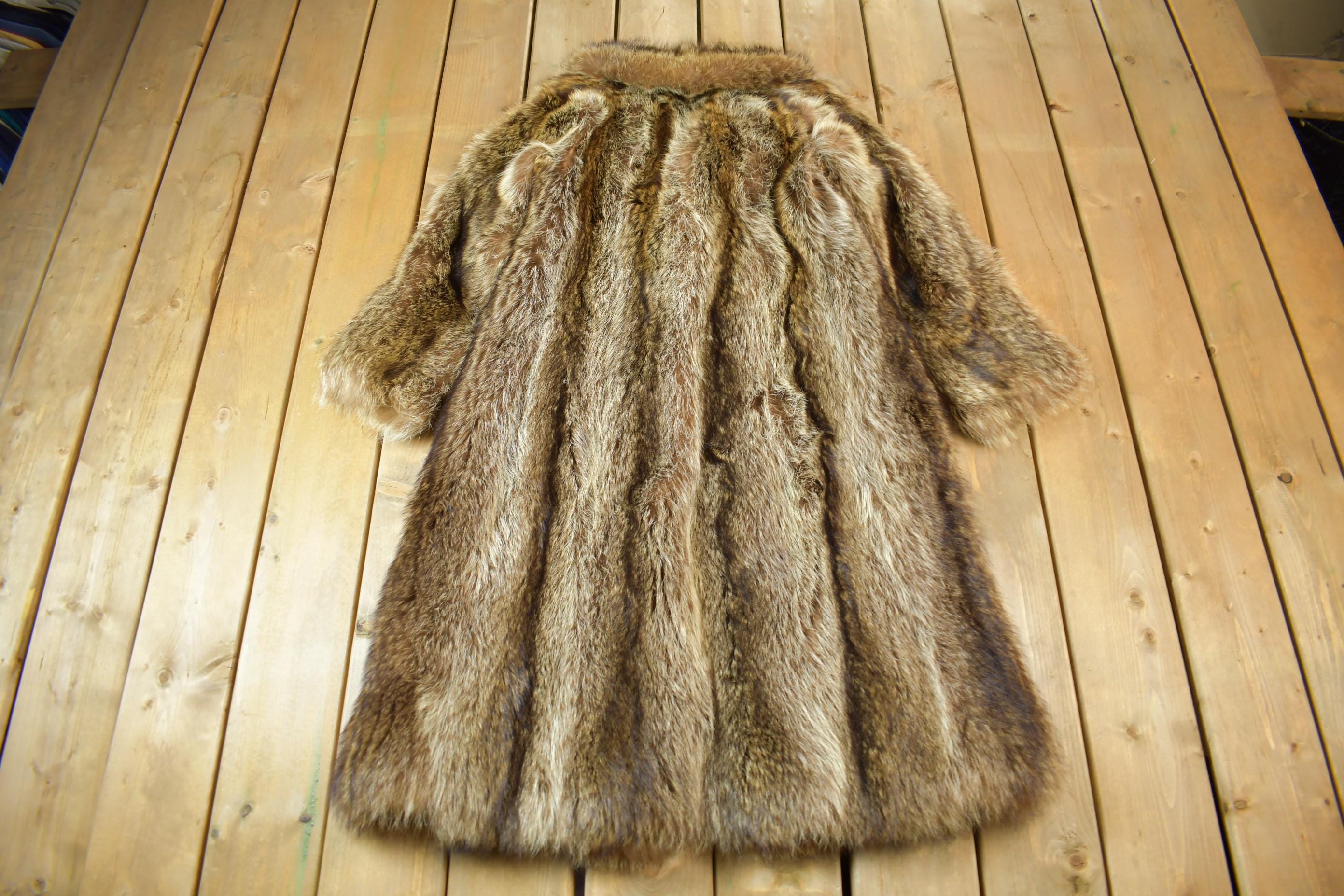 Vintage 1970s Coyote Long Coat