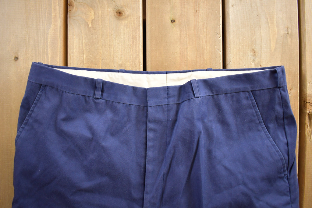 Vintage 1980s Blue Slacks Size 38x30