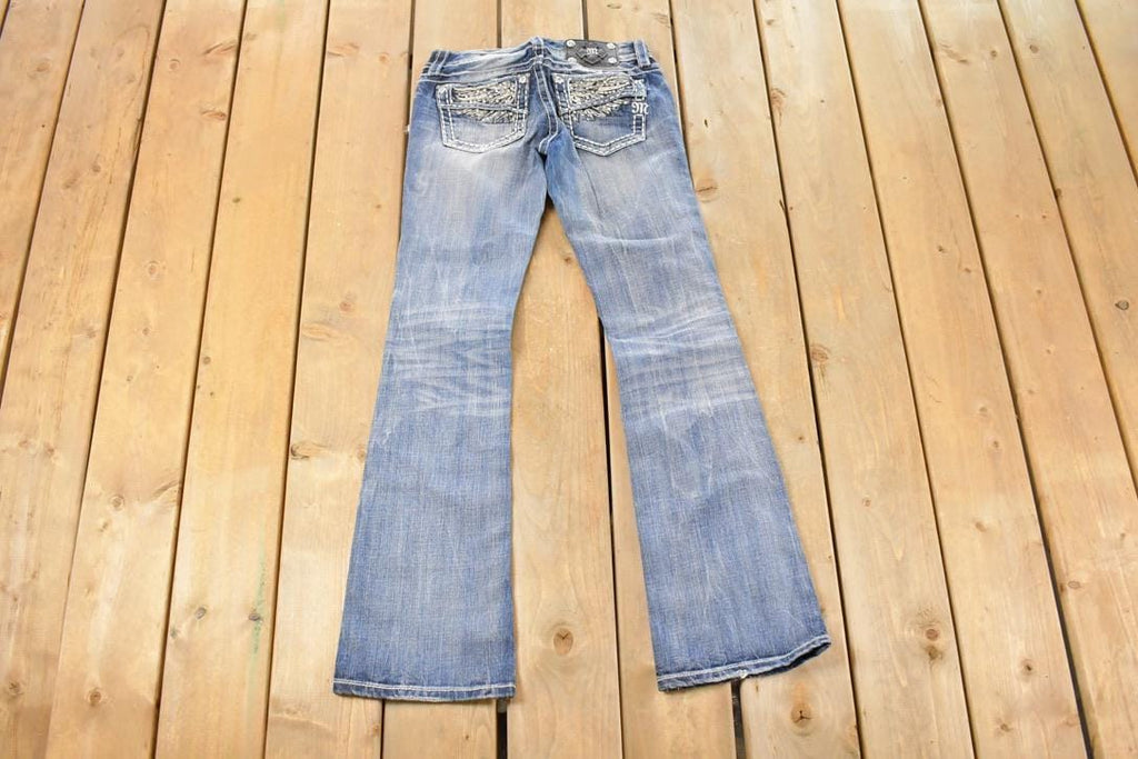 Vintage Deadstock Y2K Miss Me Bedazzled Low Rise Jeans Women's Size 26x31