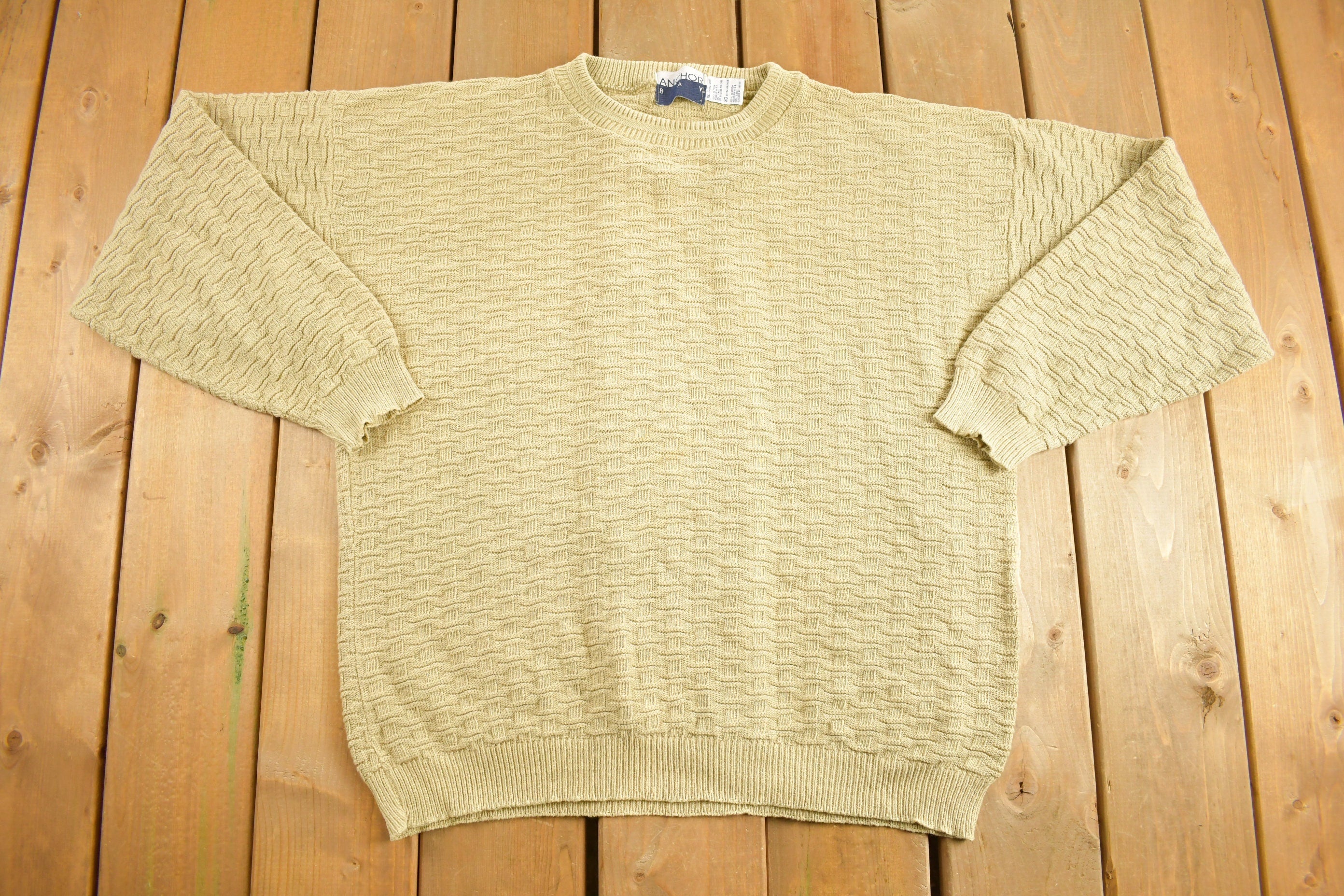 Vintage 1990s Anchor Bay Knitted Crewneck Sweater