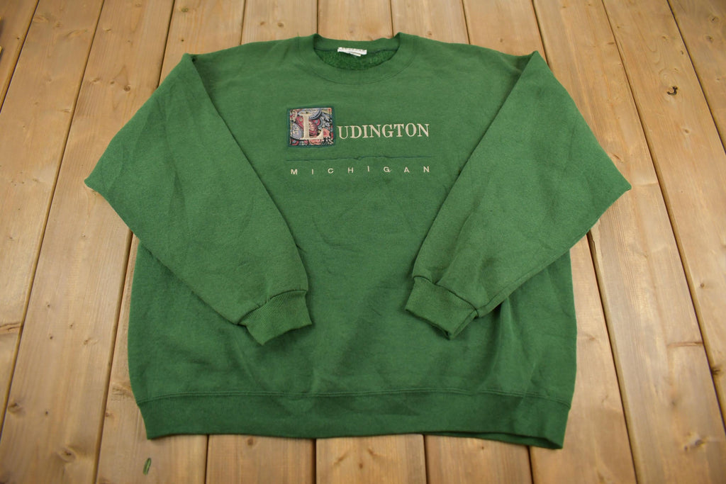 Vintage 1990s Ludington Michigan Souvenir Crewneck Sweatshirt