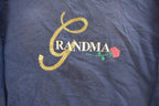 Vintage 1990s Cute Grandma Embroidered Crewneck Sweatshirt Men's Large