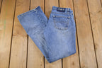 Vintage 1990s L.E.I Blue Denim Flared Jeans 30 x 30