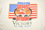 Vintage 1990s Operation Desert Storm Military Graphic T Shirt